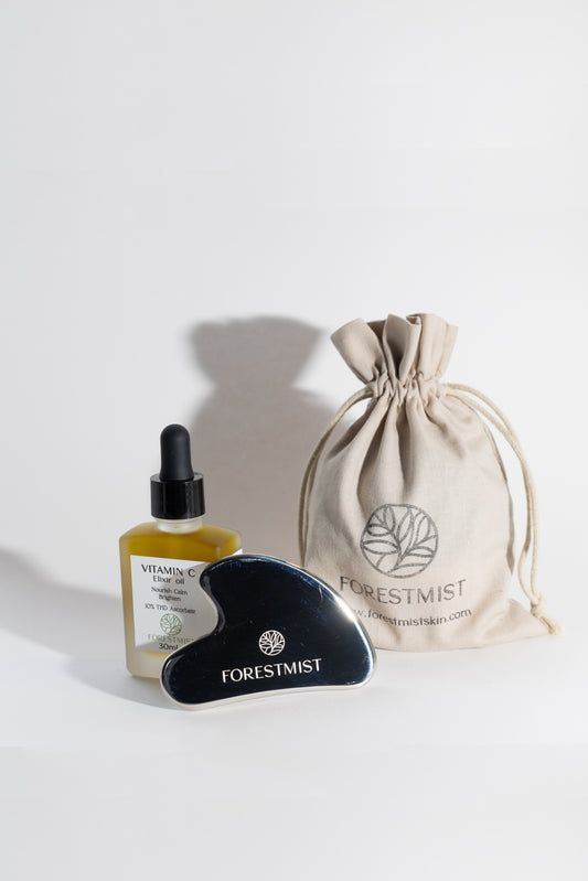Vitamin C face serum + Guasha
