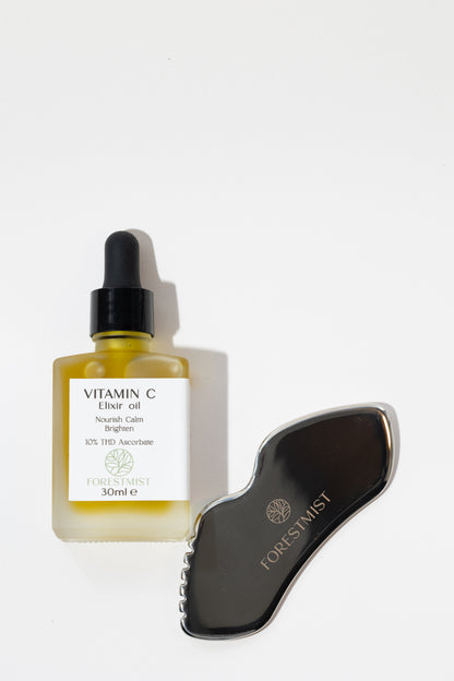 Vitamin C face serum + Guasha
